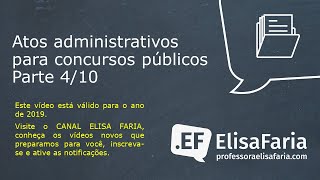 ATOS ADMINISTRATIVOS COM A PROFESSORA ELISA FARIA 410 [upl. by Innob]