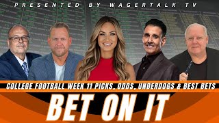 Bet On It  College Football Week 11 Picks and Predictions Vegas Odds Barking Dogs and Best Bets [upl. by Neerbas905]