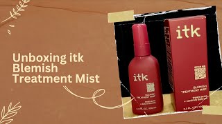 Unboxing itk Blemish Treatment Mist stayitk BrooklynAndBailey [upl. by Anyd]