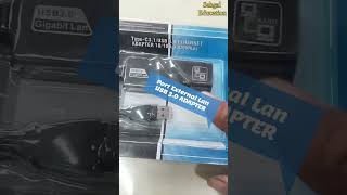 TypeC31USB 30 Ethernet  Port External Lan Usb 30 Adapter shorts tech virel unboxing [upl. by Verena648]