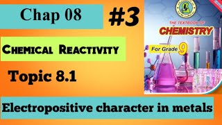 Electropositive character of metals  Chap 8 Chemical Reactivity  Class 9 Chemistry [upl. by Deerdre180]