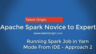 Running Spark Job in Yarn Mode From IDE  Approach 2 [upl. by Hortensia]