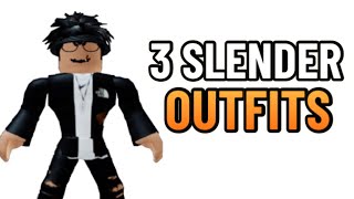 3 SLENDER OUTFITS ROBLOX  Shinobi Gaming [upl. by Jacquelin]