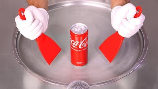 I Turn CocaCola Into Ice Cream Rolls 30°C  ASMR [upl. by Akema]