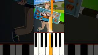 MrBeast Running With Bigger And Bigger TheToonTubers  EASY Piano Tutorial [upl. by Icyaj]