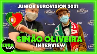 PORTUGAL JUNIOR EUROVISION 2021 Simão Oliveira  O Rapaz INTERVIEW [upl. by Faxan]