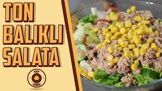 Ton Balıklı Salata  Diyete uygun  Fit Yemek [upl. by Risley]