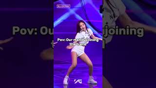 Pov Jennie joining the trend✨️😭 Blinkies Blackpink 1millionviews [upl. by Nugesulo]