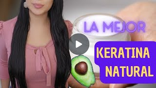 LA MEJOR KERATINA NATURAL 🌿 🙌 CABELLO LARGO Y HERMOSO cabello tips beauty [upl. by Anerhs]