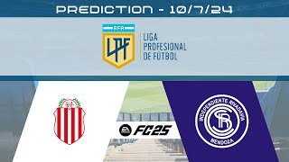 Barracas Central vs Independiente Rivadavia  Prediction  2024 Liga Profesional  EA FC 25 [upl. by Halimak291]