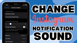 How To Change Instagram Notification Sound on iPhone Tutorial [upl. by Naerb903]