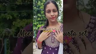 Meesho finds kurta set meeshobuy shorts viralshorts shortsviral trending kurtaset viral [upl. by Alsi103]