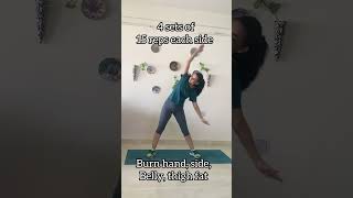 Full body workout at home 🏡 weightloss fatloss nogym viralreels inchloss bodytone nojump [upl. by Pantin]