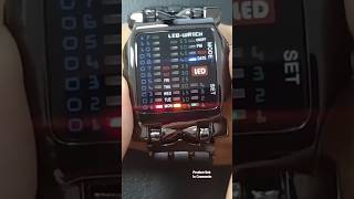 Binary Led Watch Creative Waterproof Business Electronic Watch Mens Trend Gift shortsfeed [upl. by Eleazar]