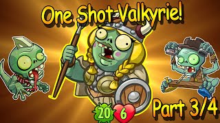 Part 3 TOXIC One Shot Valkyrie ♦ PvZ Heroes [upl. by Assila]