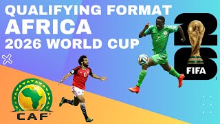 Africa Qualifying Format New CAF  Fifa World Cup 2026 [upl. by Burr]