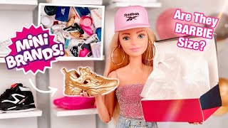 Are Mini Brands SNEAKERS Barbie Doll Size ZURU 5 Surprise  Shoes amp Hats [upl. by Karlotte]