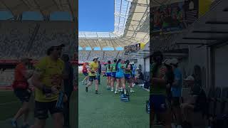 Apii’s teammates react to her first NRLW try 💚 WeAreRaiders Raiders NRLW [upl. by Yv]