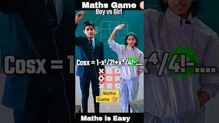 Maths Game Part 6  Maths Challenge Boy vs Girl XOXO Game Tic tac toe challenge shorts ytshorts [upl. by Stout]