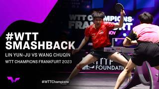 Lin YunJu vs Wang Chuqin  WTTSmashback  MS SF  WTT Champions Frankfurt 2023 [upl. by Netti857]