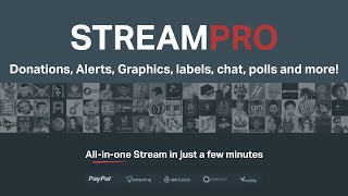 Overview of StreamPro  Custom Twitch overlays alerts donations and more [upl. by Zacarias]