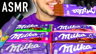 ASMR  MILKA CHOCOLATE BARS mukbang 먹방 [upl. by Wynny]