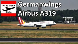 Germanwings Airbus A319 takeoff from Berlin Tegel Airport [upl. by Hibben]