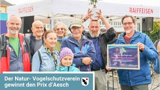 Der Prix dAesch geht an den Natur und Vogelschutzverein AeschPfeffingen  BirsstadtTV Aesch [upl. by Terej282]