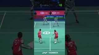 Longest rally 71 shots ChenJia vs MatsuyamaShida  French Open 2024 WD F shorts badminton [upl. by Namas444]