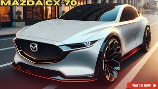 Just REVEALED 2025 Mazda CX70 Mid Size SUV  FIRST LOOK [upl. by Ahsaelat]