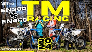 Prova TM Enduro 2024 Sfida in sella alle TM più potenti  EN 300 ES Fi 2T contro EN 450 ES Fi 4T [upl. by Naleek]