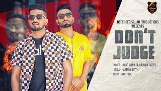 DONT JUDGE Full Video  Harp Mann Ft Harman Batth  RBS  Shar S  Latest Punjabi Songs 2019 [upl. by Ecissej]