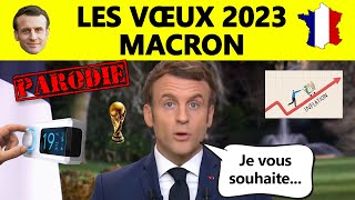 Parodie 🇫🇷 Les vœux 2023 dEmmanuel Macron ✨ [upl. by Catlee]