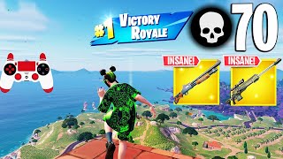 70 Elimination Solo Vs Squads Gameplay Wins Fortnite Chapter 5 Season 2 PS4 Controller [upl. by Eniamreg297]