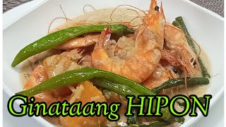 GINATAANG HIPON RECIPE kalabasa at sitaw [upl. by Keifer]