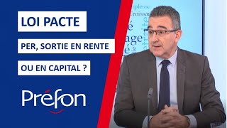 PréfonRetraite PER sortie en rente ou en capital [upl. by Nauqram]