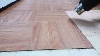 How To Remove Peel NStick Tiles  Redoing My Bathroom Floors [upl. by Ahsita]