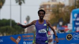 quotYomif Kejelcha Breaks Half Marathon World Record in Valencia 2024  Race Highlights amp Analysisquot [upl. by Ttelrats]