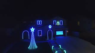 Christmas Everyday  SimplePlan  Christmas Light Show Drone POV [upl. by Isyed692]