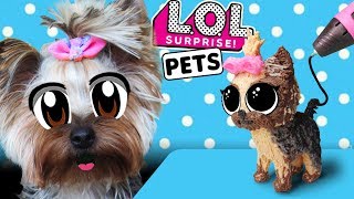 ЛОЛ КУКЛЫ ПУПСЯ и СЕМЬЯ ИГРУШКИ LOL PETS наши ЛОЛ ПИТОМЦЫ LOL SURPRISE СВОИМИ РУКАМИ и 3Д РУЧКА [upl. by Darcia]