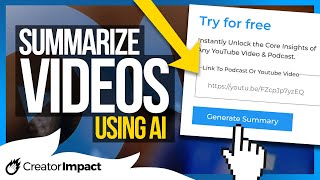 A Powerful YouTube Video Summarizer AI Full TubeOnAI Tutorial [upl. by Aldarcie]