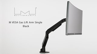 M VESA Gas Lift Arm Single Black [upl. by Guntar]