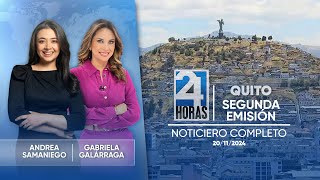 Noticiero de Quito Segunda Emisión 201124 [upl. by Zurciram]