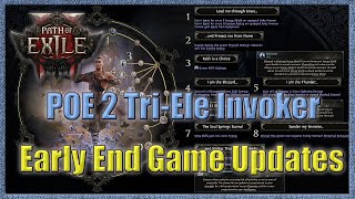 POE 2 Invoker Monk Triele Ice Strike Early End Game Update [upl. by Lebiralc]