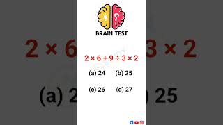 maths mathematics onlyforgenius braintest brainchallenge [upl. by Assillem]