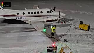 Så funkar snö och halkbekämpningen på Hagfors Airport [upl. by Leumas838]