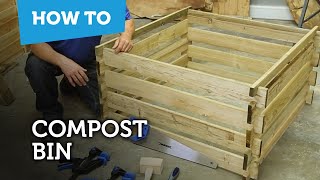 How to make a compost bin from pallets [upl. by Notsahc]