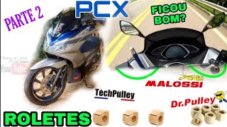 Roletes  Polia Original TESTE NA PISTA 🛵💨 PCX SPORT 2020 [upl. by Balch]