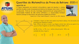 Vestibular da Bahiana  20211  Matemática  Questão 29 [upl. by Imhskal]