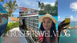 TRAVEL VLOG ROYAL CARIBBEAN  Nassau Bahamas balcony room tour karaoke night family trip [upl. by Lenni]